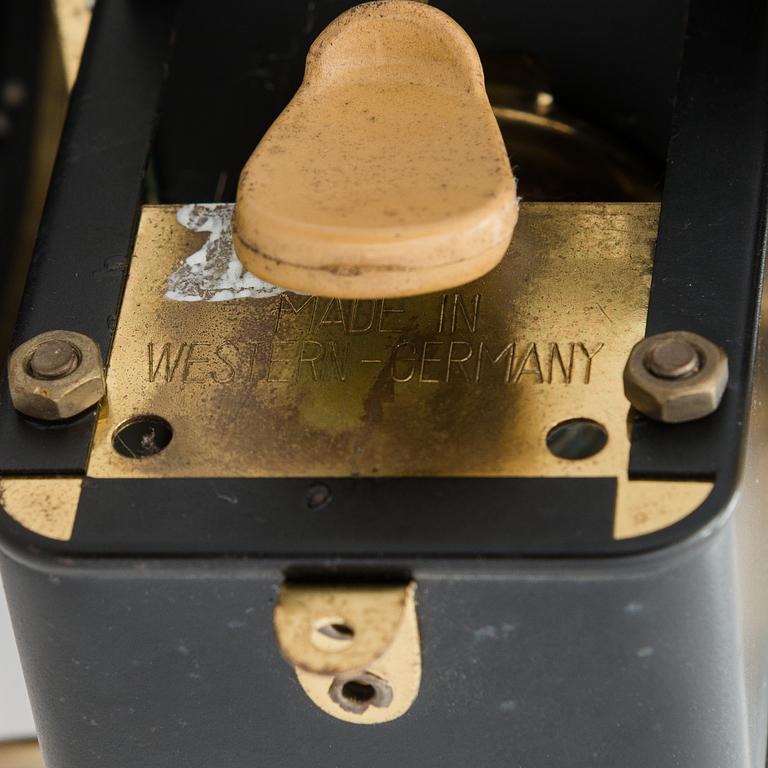 Steam engine, latter half of the 20th century, marked Western Germany.