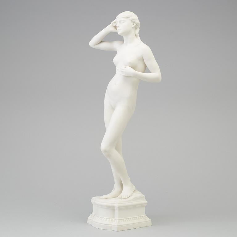 PER HASSELBERG, efter, figurin, parian,  Gustafsberg. Cirka 1900.