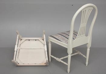 STOLAR ETT PAR, gustaviansk stil, moderntillverkning 1900-talets slut.