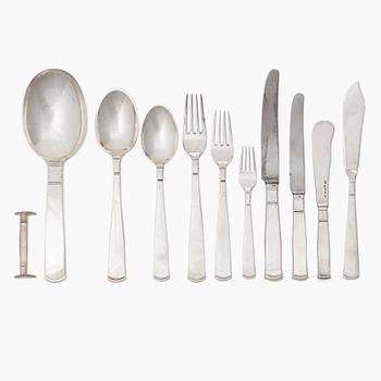 Bestickservis, 103 delar, silver, "Rosenholm", GAB, Stockholm, 1930/40-tal.