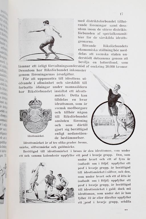 PROGRAM, 14 st, V olympiaden, olympiska spelen i Stockholm 1912.