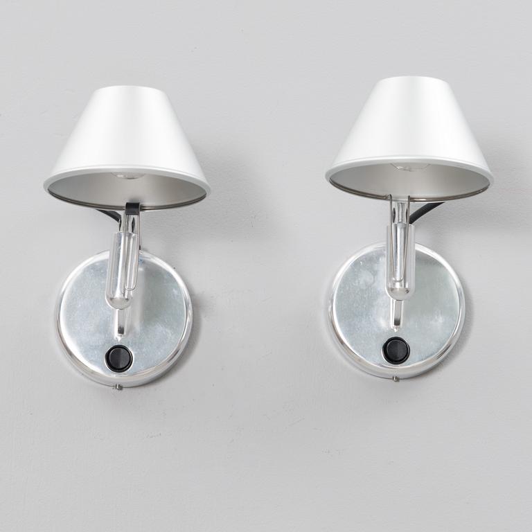 VÄGGLAMPOR, ett par, "Tolomeo Faretto" M. De Lucchi/ G. Fassina för Artemide, 2000-tal.