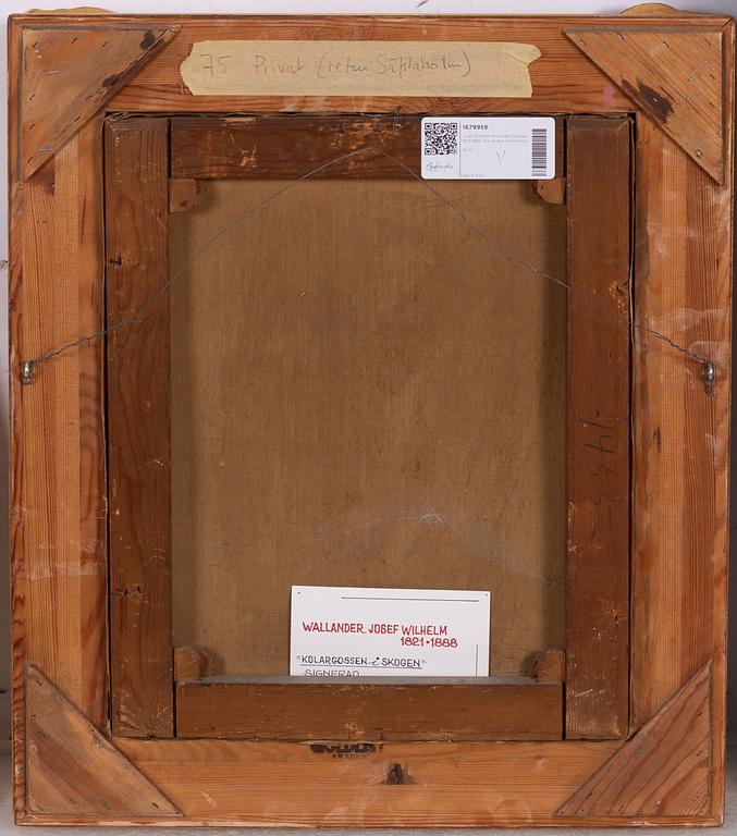 Josef Wilhelm Wallander, "Kolargossen i skogen".