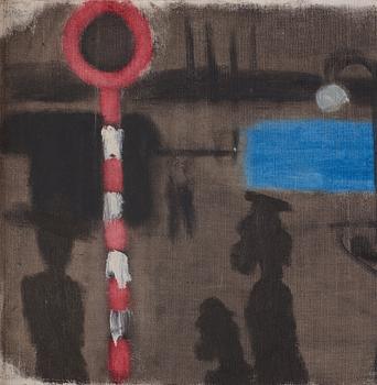 Ragnar Sandberg, Night at the harbour, Gothenburg.