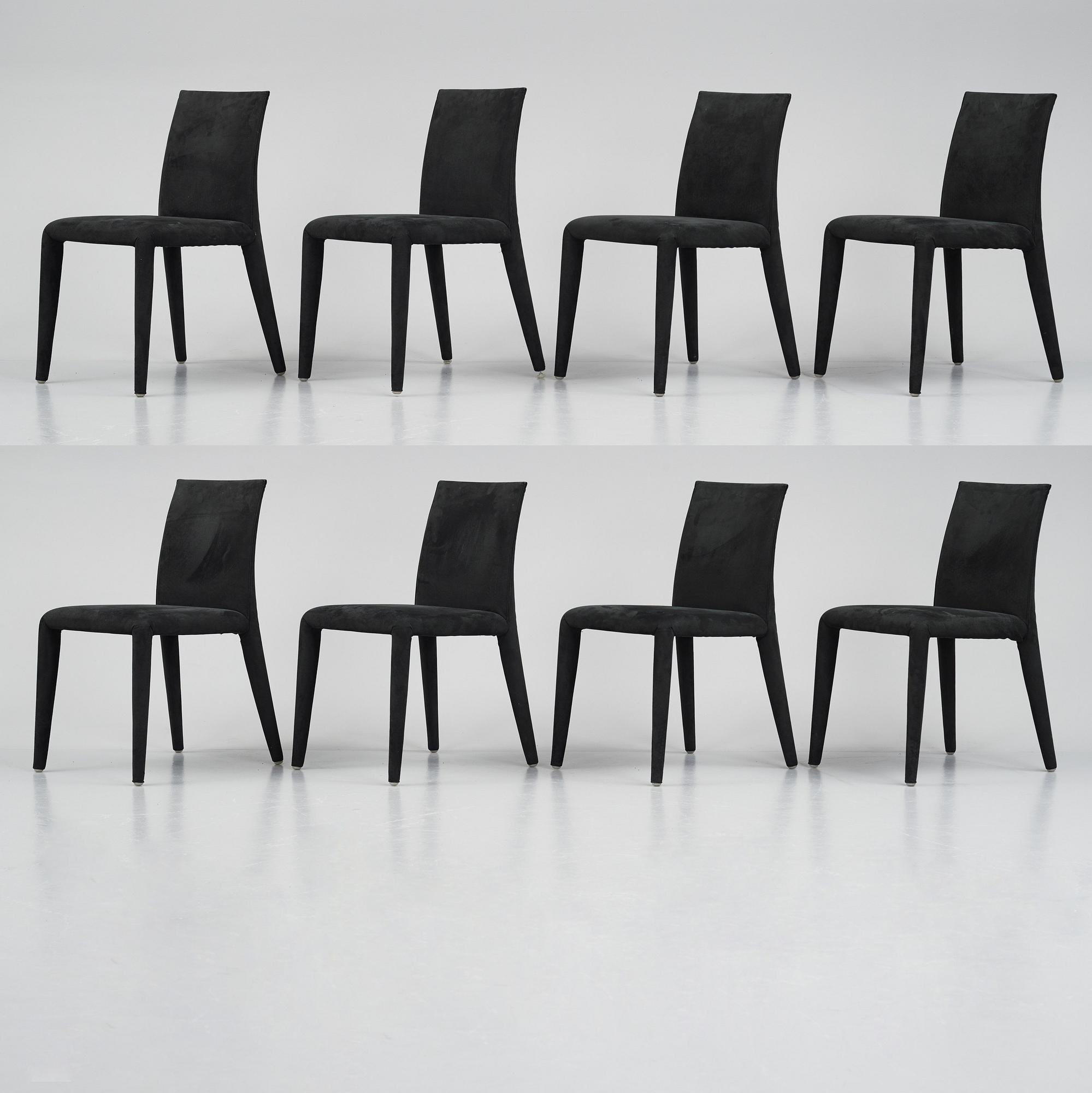 Mario Bellini, "Vol au vent", 8 chairs, Maxalto, B&B Italia, post 2001.