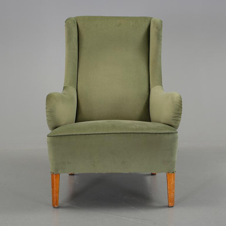 FÅTÖLJ, "Oscar", Carl Malmsten, omkring 1900-talets mitt.