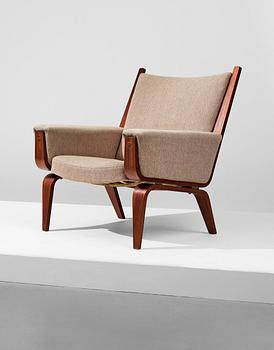 HANS J WEGNER, an easy chair, a prototype of model "GE501", Getama, Denmark, 1970's.