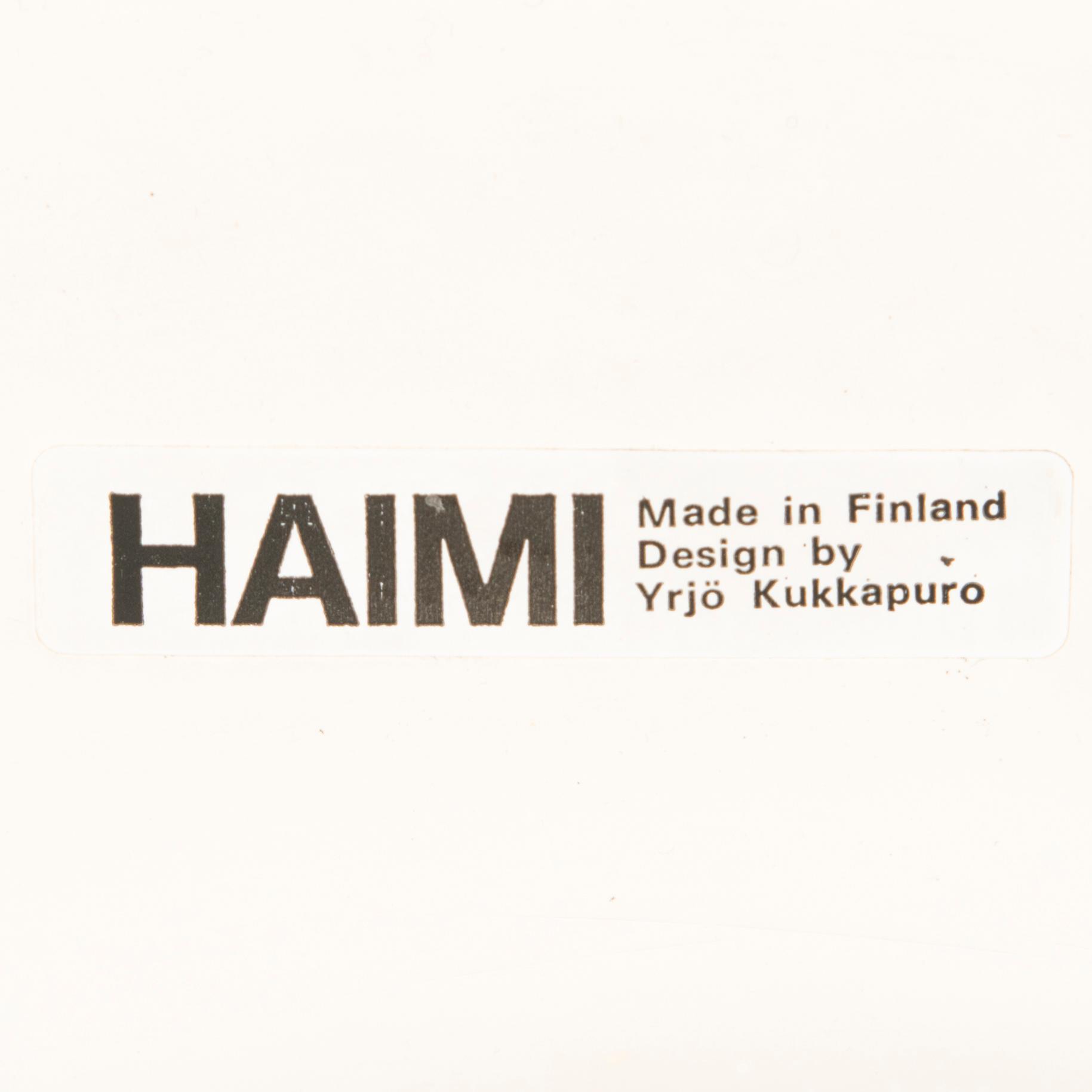 YRJÖ KUKKAPURO, fåtölj modell 418, Haimi 1960-talets slut.