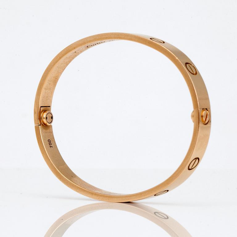 Cartier "Love bracelet" med tillhörande skruvmejsel.