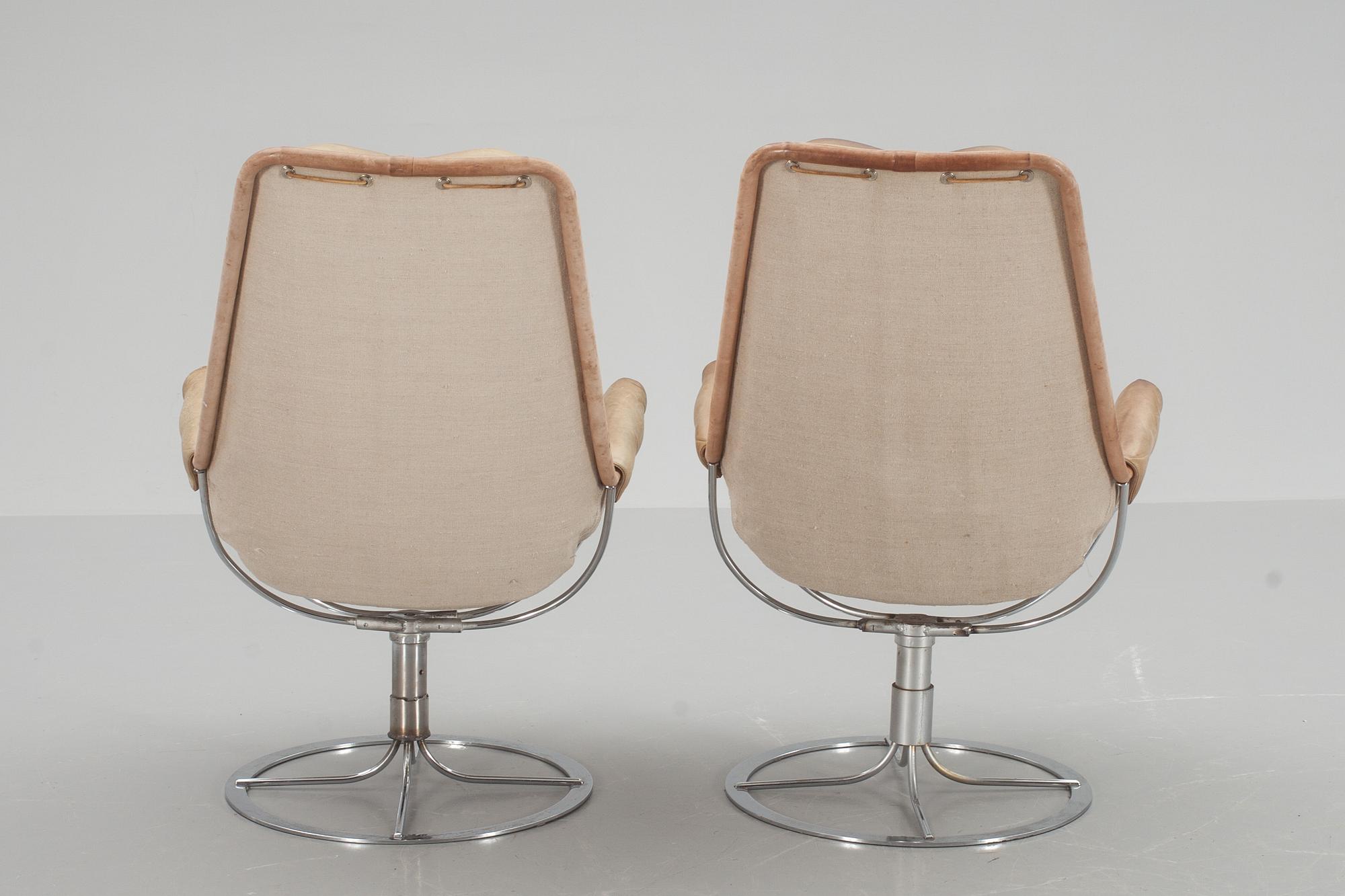 FÅTÖLJER, ett par, "Jetson", Bruno Mathsson, Dux.