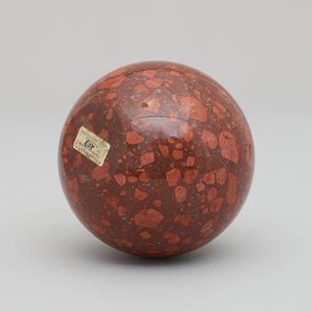 A Swedish porphyry 19th century paper weight.