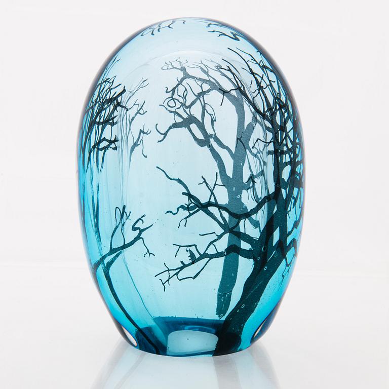 ELLA VARVIO, A glass sculpture, signed  Ella Varvio 2017.