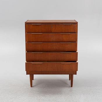 A teak veneered dresser, 1960s.