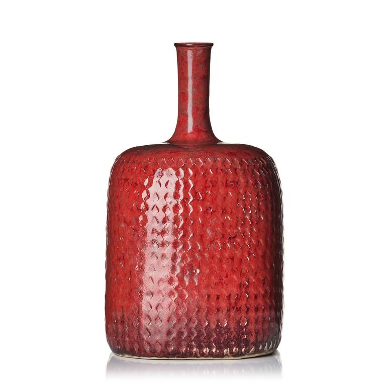 Stig Lindberg, a stoneware vase, Gustavsberg Studio, Sweden 1972.