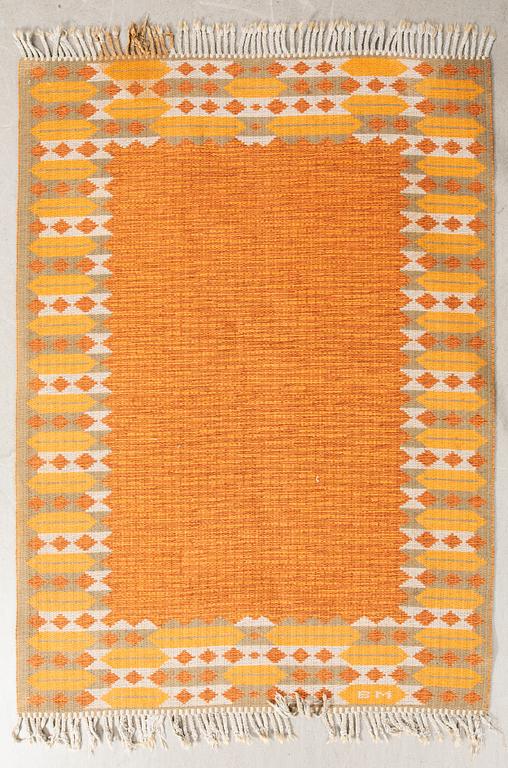 Rölakan rug signed BM, approximately 186x140 cm.