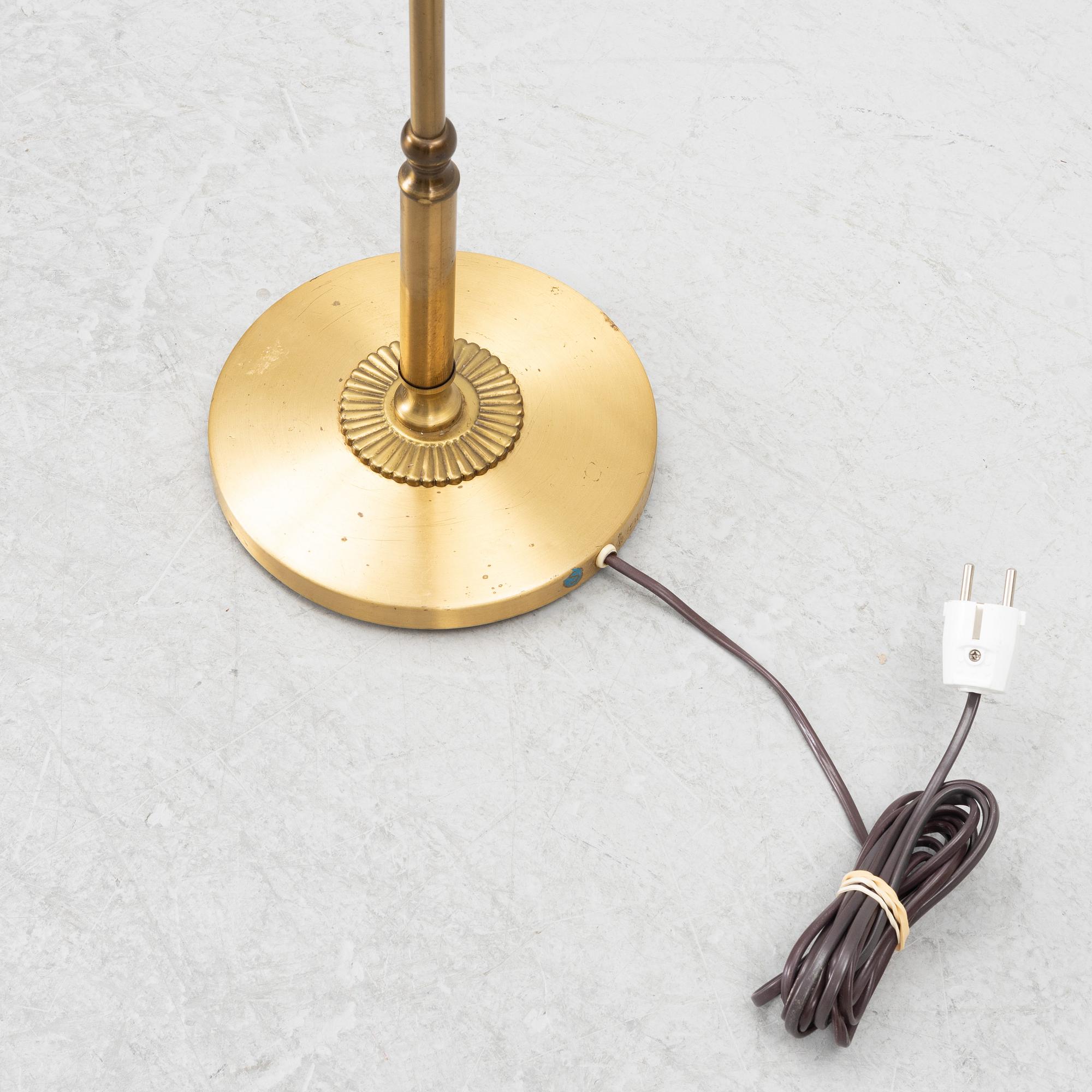 Einar Bäckströms Metallvarufabrik, Golvlampa, 1900-talets mitt, stämpelmärkt EB 5232.