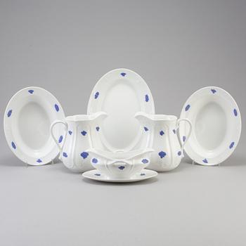 SERVIS, 60 delar, "Blå blom", Gustavsberg.