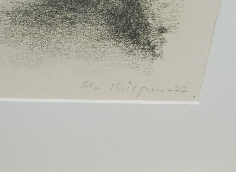 OLA BILLGREN, litografi, signerad, daterad -77, E.A.