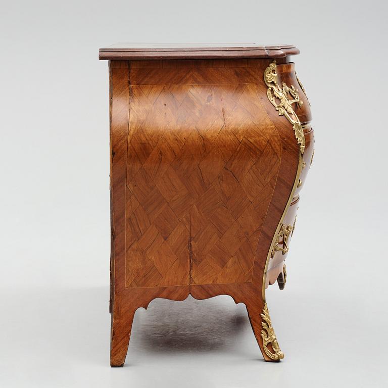 A Swedish Rococo commode by G Foltiern (master in Stockholm 1771-1804).