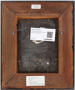 OKÄND KONSTNÄR, olja på pannå, 16-1700-tal.