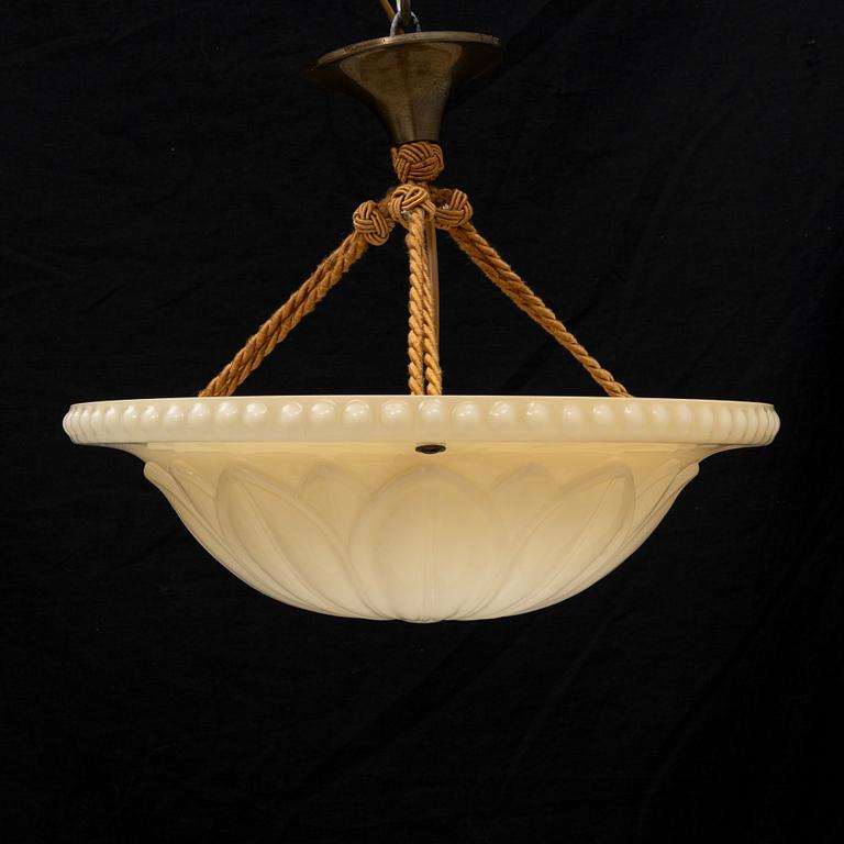 Harald Notini, a model '10073' ceiling light, Arvid Böhlmarks Lampfabrik, 1920's.