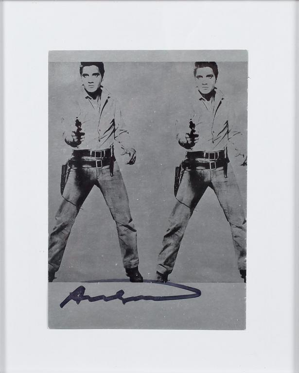 ANDY WARHOL, efter, tryck, bär signatur.