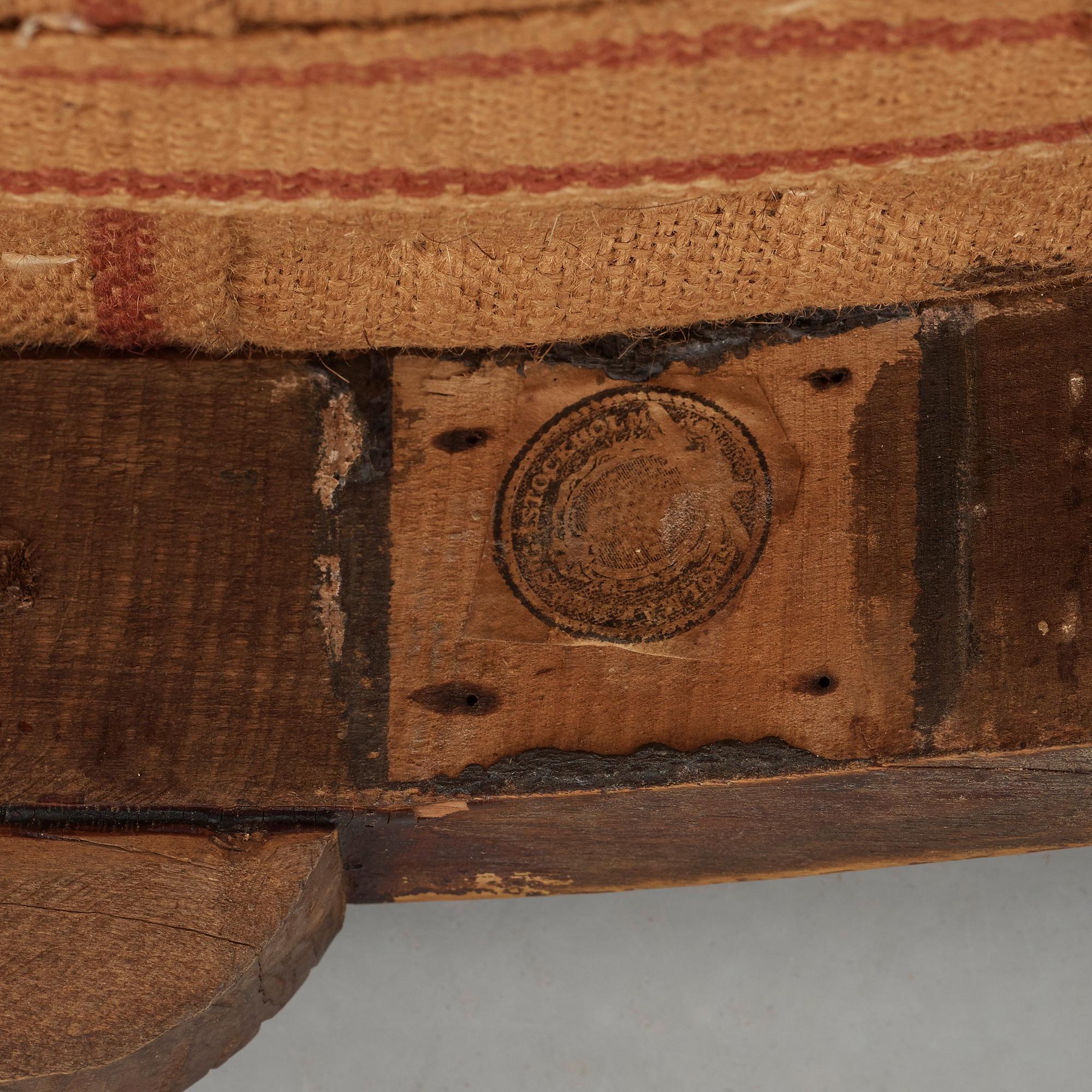 Three Gustavian late 18th century armchairs by Johan Hammarström, master 1794.