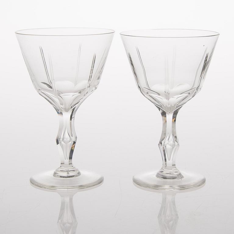 A 72-piece set of footed glassware from the first half of the 20th Century.