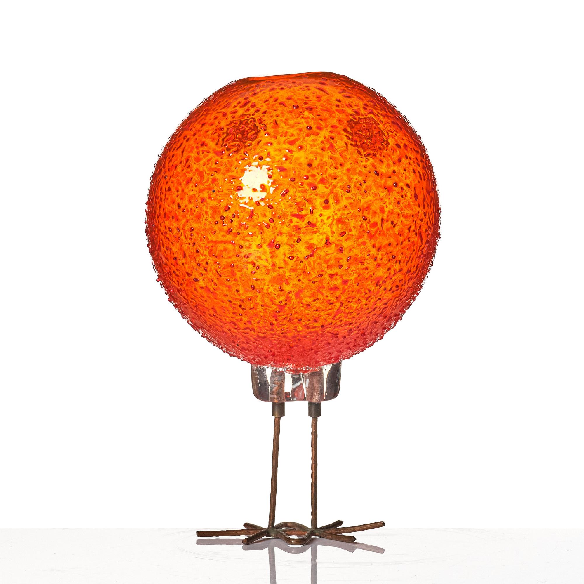 Alessandro Pianon, a 'Pulcino' glass bird, Vistosi, Murano, Italy 1960s.