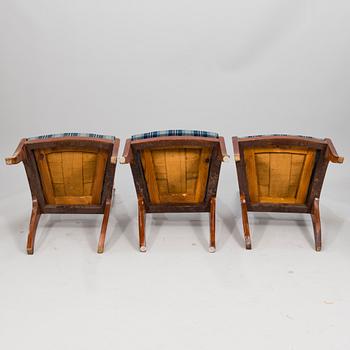 A set of five Baltic Biedermeier chairs.