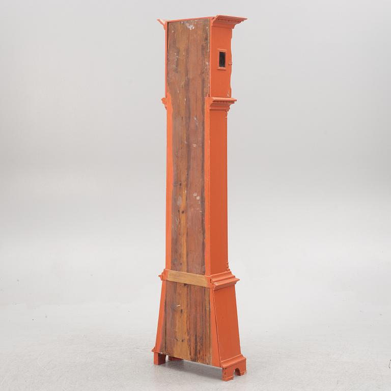 A Gustavian long case clock, 18th/19th Century.