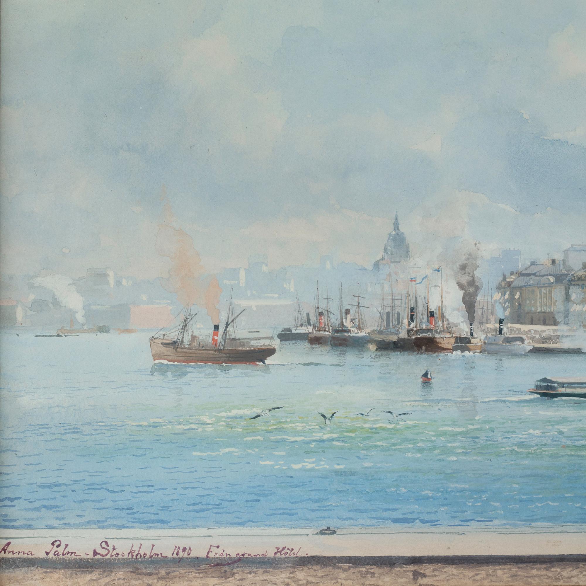 Anna Palm de Rosa, View of the Royal Palace from Grand Hotel.