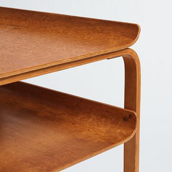 Alvar Aalto, a burled birch 'model 75' side table, Aalto Design, Hedemora, Sweden 1946-56.