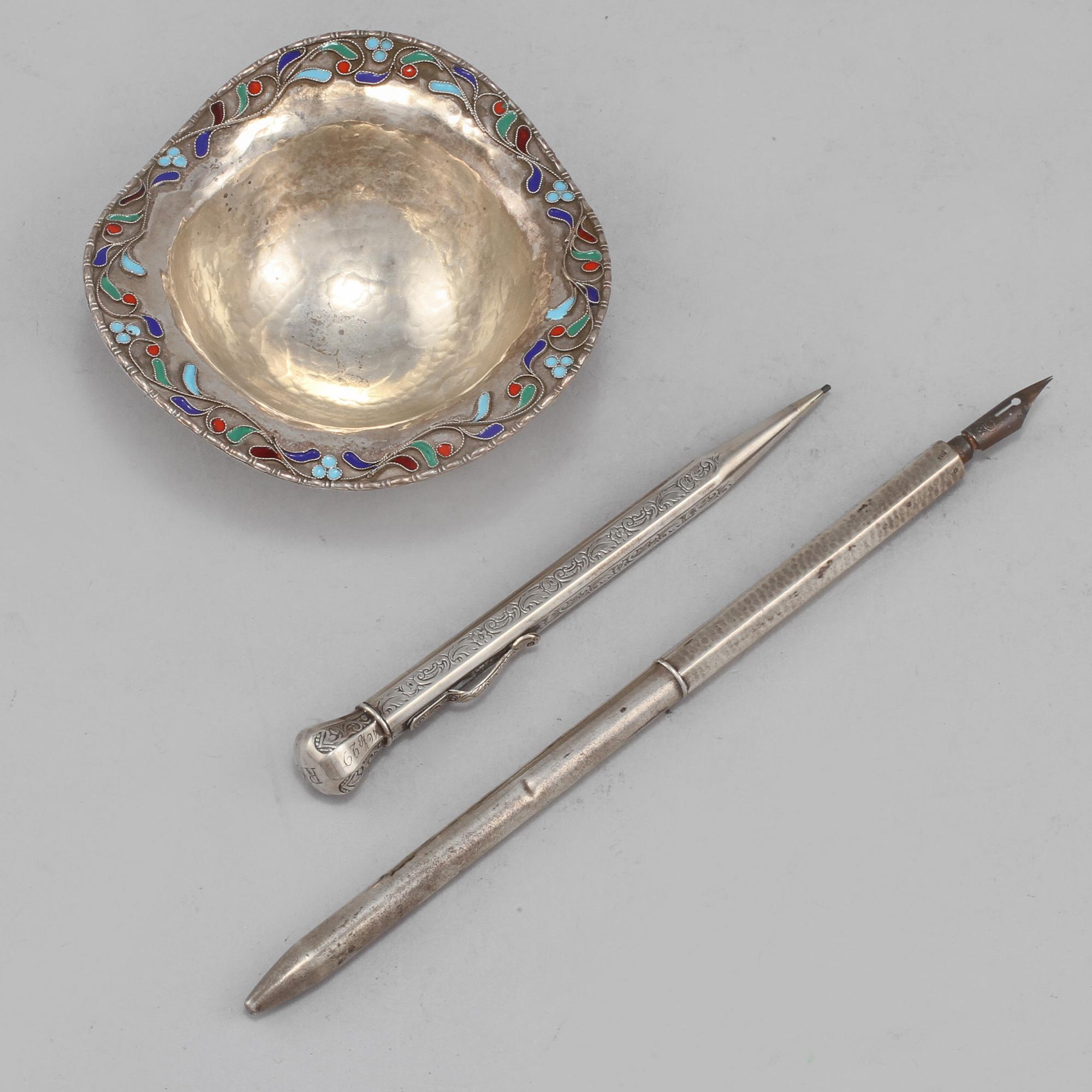 PARTI SILVER, 3 delar, 1900-tal. Total vikt 75 g.