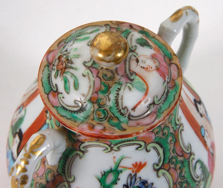 PARTI PORSLIN, 13 delar, Kanton, Kina, 1800/1900-tal.