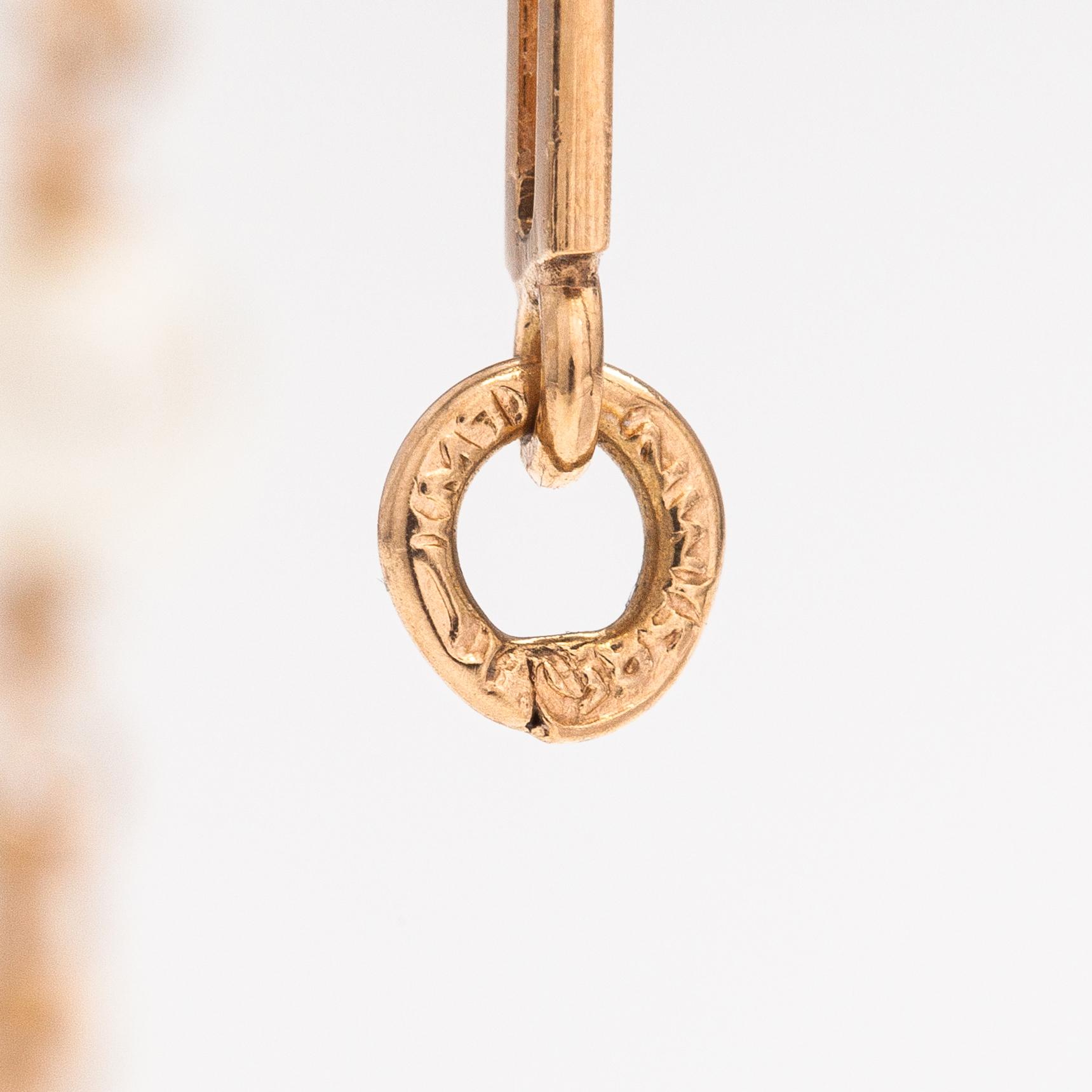 A 14K gold necklace with cuktured pearls. Westerback, Helsinki 1965.