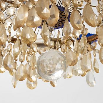 A Gustavian style chandelier, first half of the 20th Century.