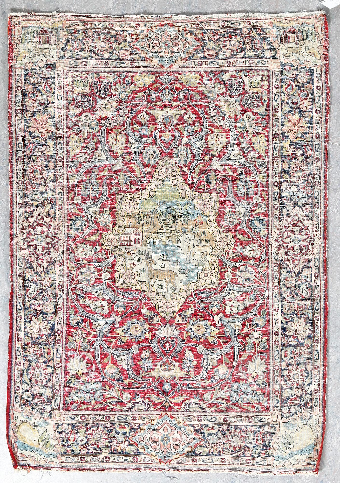 MATTA, semiantik Keshan figural, ca 150x104 cm.