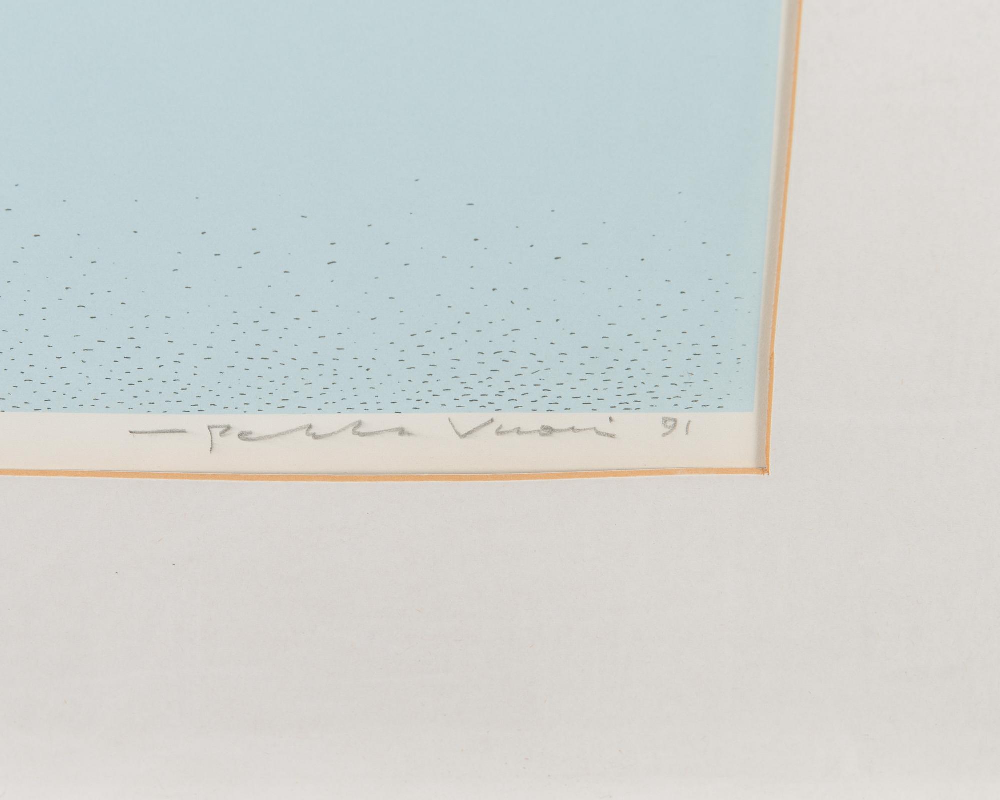 PEKKA VUORI, litografia, signeerattu, merkitty 6/150 ja päivätty -91.