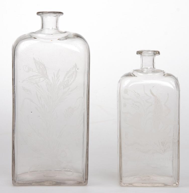 FLASKOR, 2 st, 1800- tal.