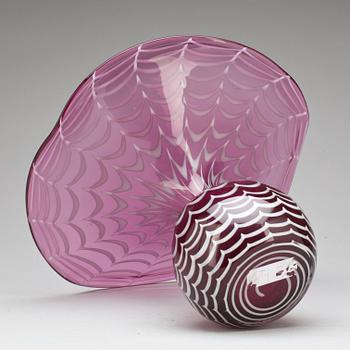 VAS, glas, Murano, 1900-talets andra hälft.