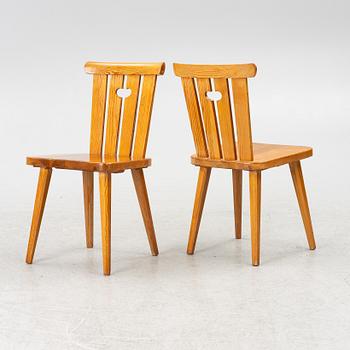 Göran Malmvall, a seven-piece dining suite Svensk Fur, 1970s.