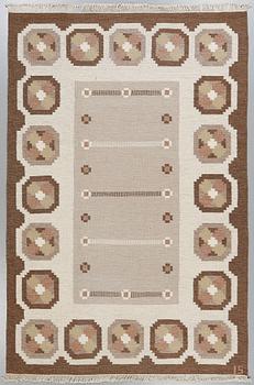 MATTA, rölakan, Ingegerd Silow, monogramsignerad IS, 1900-talets andra hälft, 295 x  195 cm.