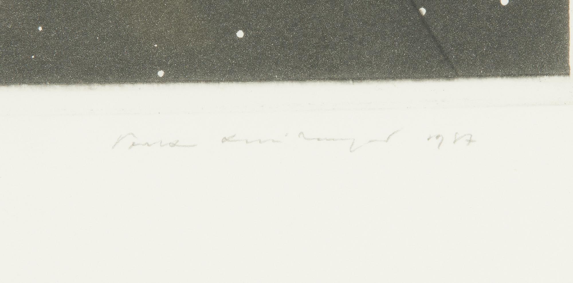 Pentti Lumikangas, torrnål, akvatint, signerad och daterad 1987, numrerad 33/100.