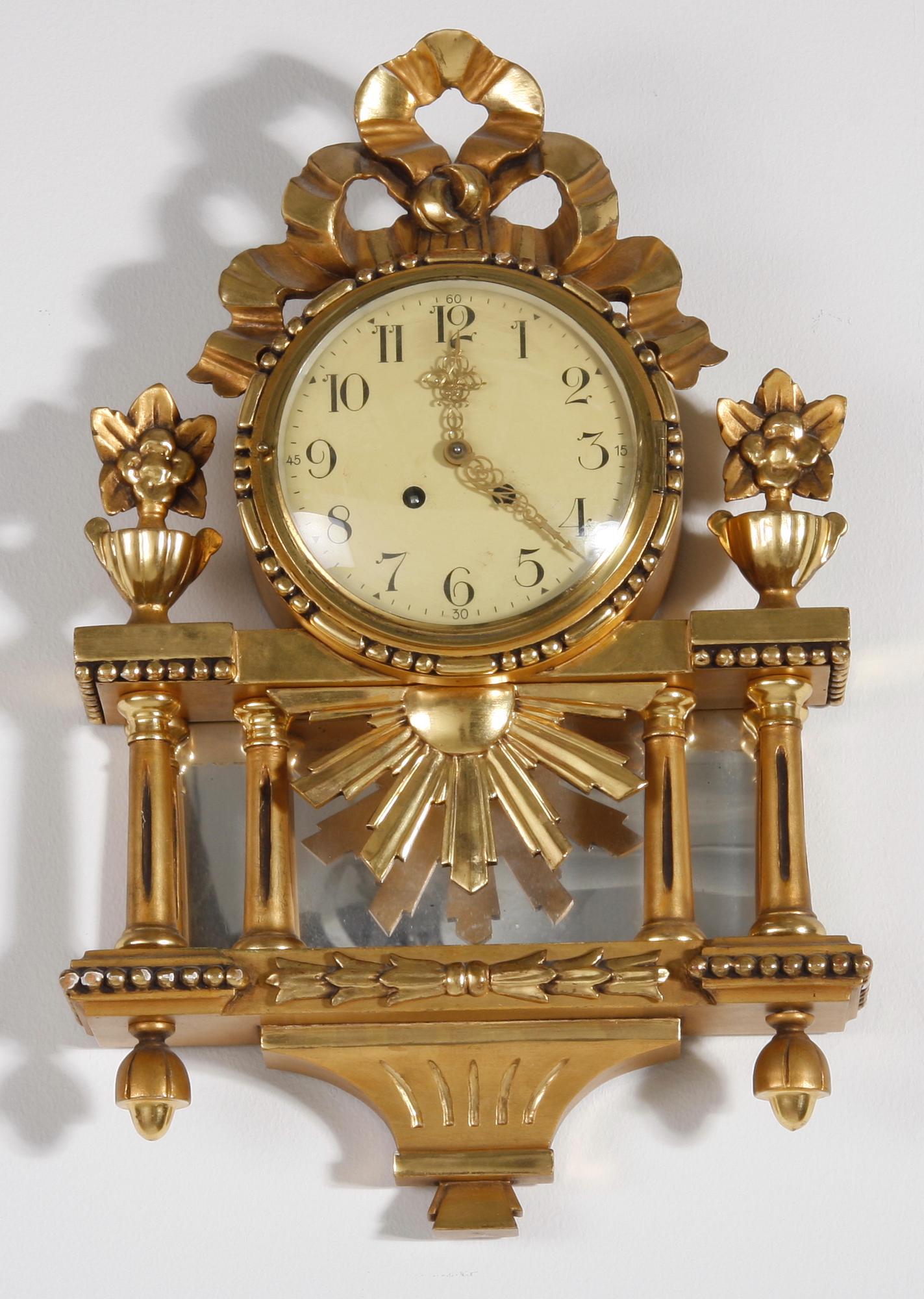 VÄGGPENDYL, gustaviansk stil.