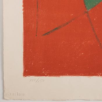 Serge Poliakoff, "Composition rouge, verte, bleu et jaune".