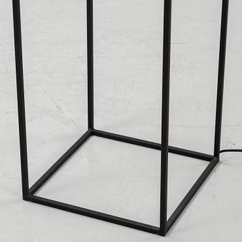 An acrylic and aluminum floor lamp, Søberg Lystek Denmark.