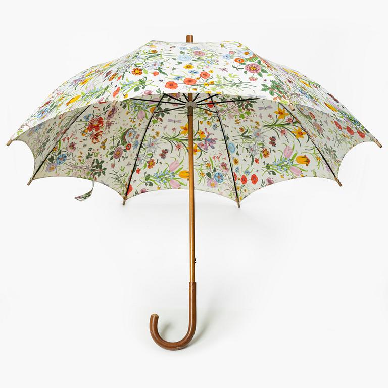 Gucci, paraply, "Flora", vintage.