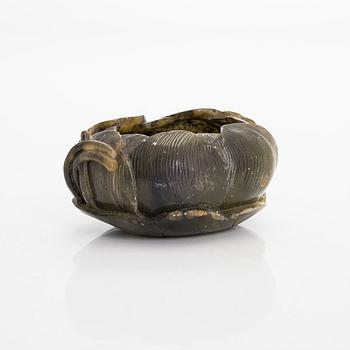 A lotus brush washer. China, 20th century.