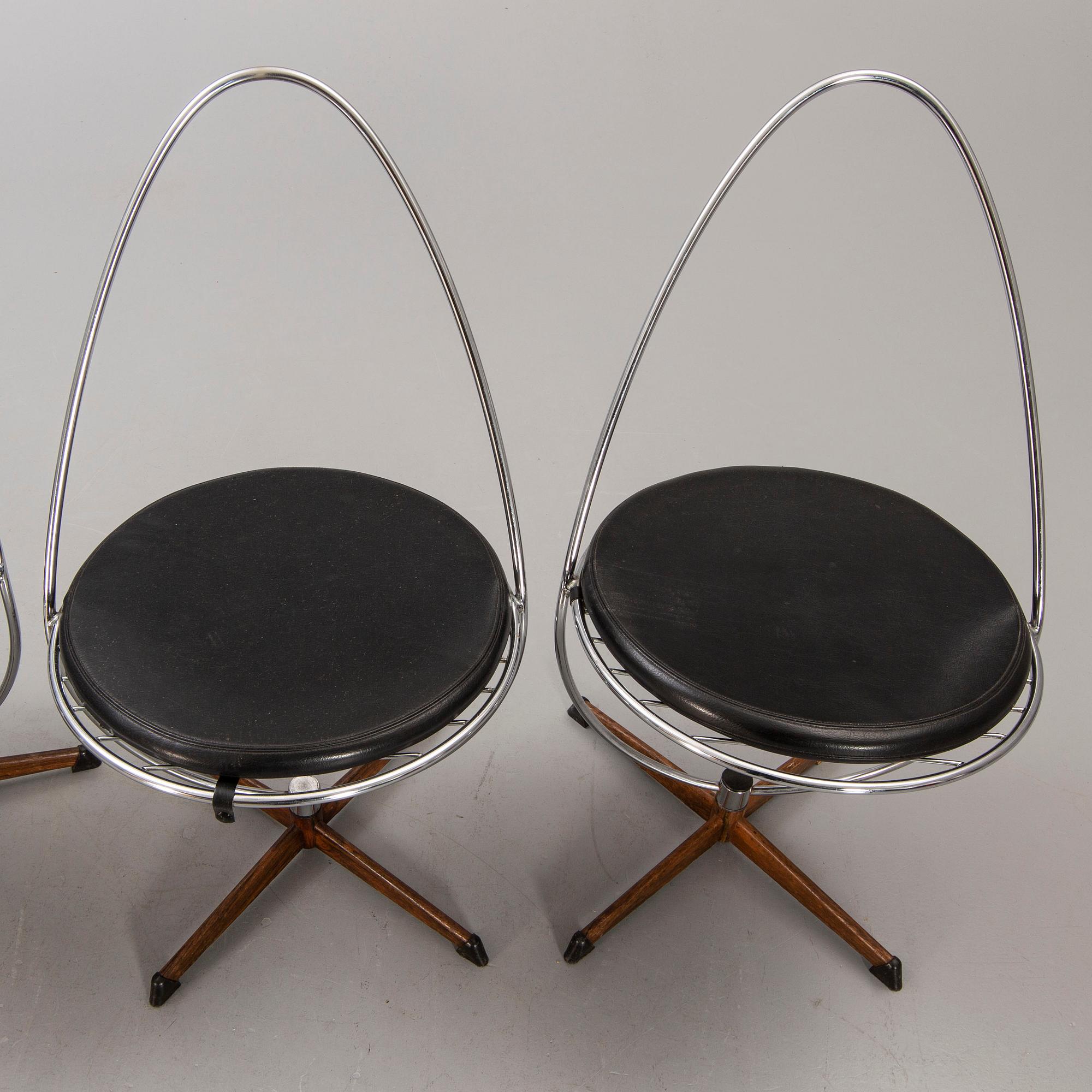 Arne Dahlèn, stolar, 4 st, Dahléns Dalum Fåtölj industri AB, 1950-60-tal.